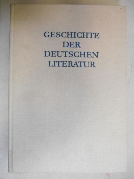 Geschichte der Deutschen Literatur, IX