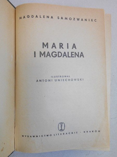 Samozwaniec Magdalena - Maria i Magdalena
