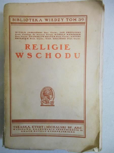 Religie Wschodu, 1938 r.