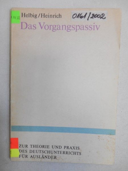 Das Vorgangspassiv
