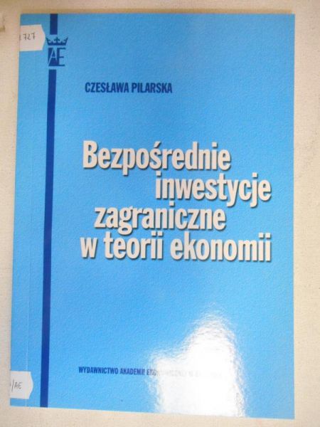 Bezpośrednie inwestycje zagraniczne w teorii ekonomii