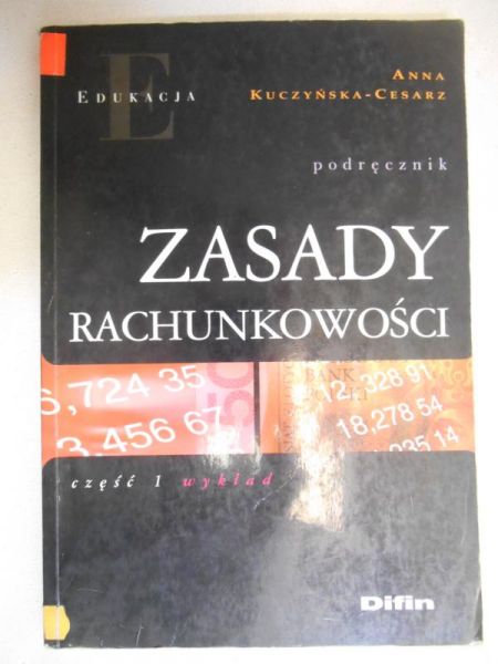 Kuczyńska-Cesarz Anna - Zasady rachunkowości.