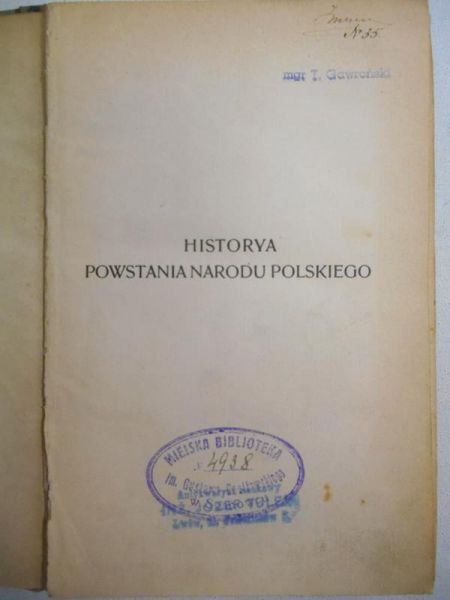 Historya powstania narodu polskiego, 1909 r.