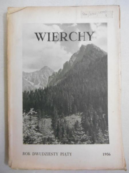 Rocznik Wierchy, 1956 r.