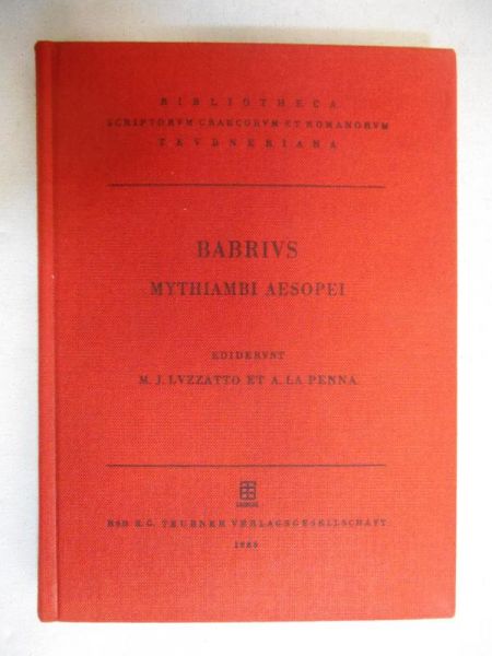 Babrius. Mythiambi Aesopei