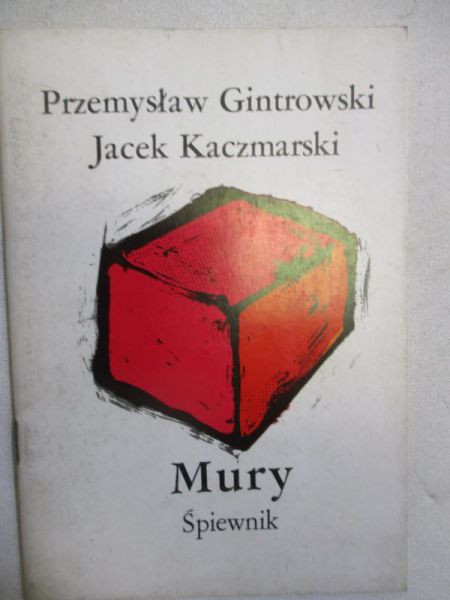 Gintrowski Przemysław - Mury. Śpiewnik