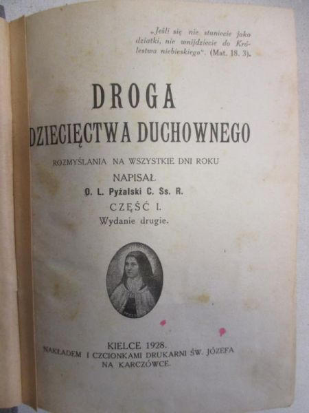 Droga dziecięctwa duchownego 1928 r.