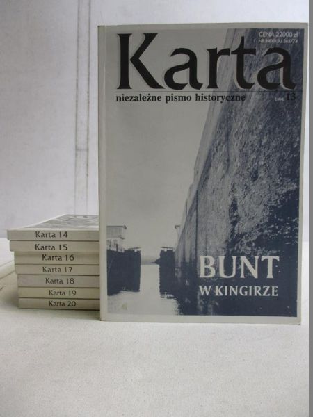 Gluza Zbigniew (red.) - Kwartalnik historyczny Karta, 8 numerów