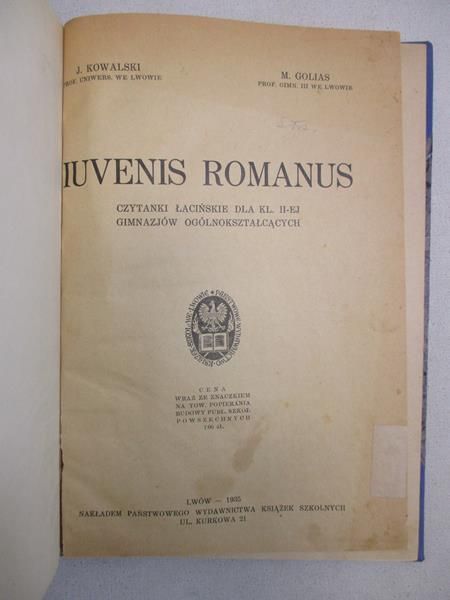 Iuvenis Romanus, 1935 r.