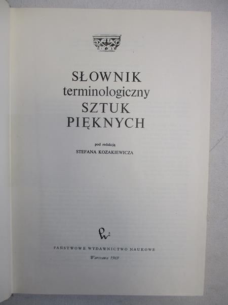 Słownik terminologiczny sztuk pięknych