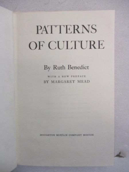 Patterns of culture