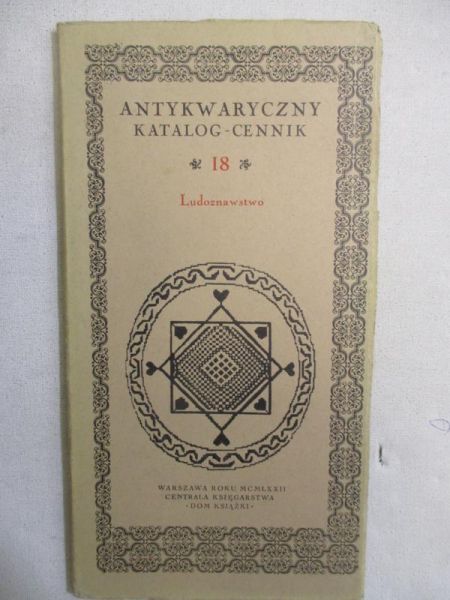 Antykwaryczny katalog-cennik, tom 18