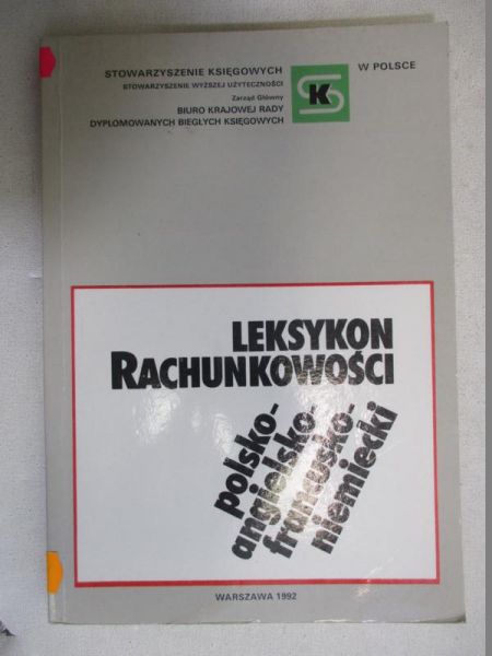Leksykon rachunkowości polsko - angielsko - francusko - niemiecki