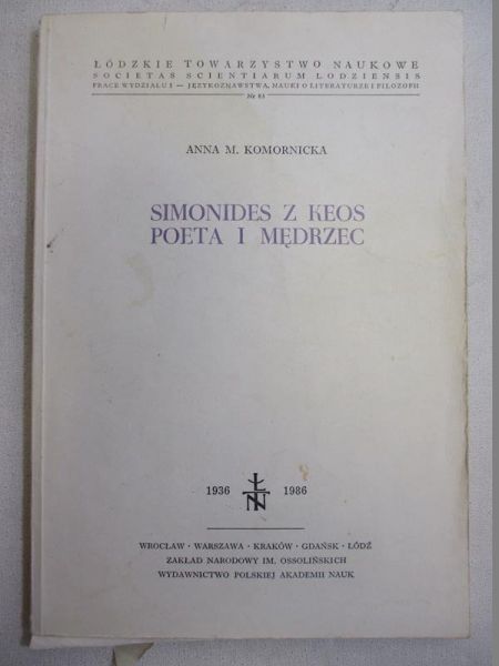 Simonides z Keos, poeta i mędrzec