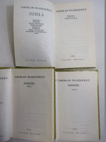 Podróże, tom I-II / Proza poetycka