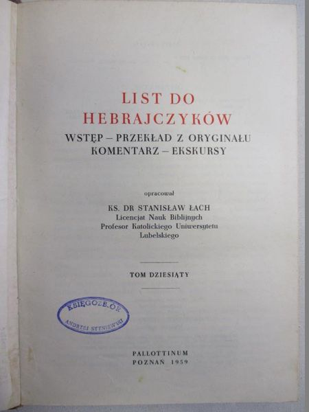 Listy do Hebrajczyków