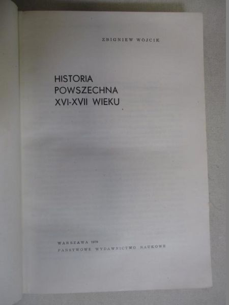 Historia powszechna XVI-XVII wieku