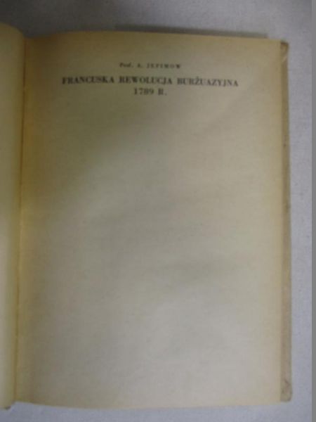 Francuska rewolucja burżuazyjna 1789 r. i wojny napoleońskie, 1948 r.