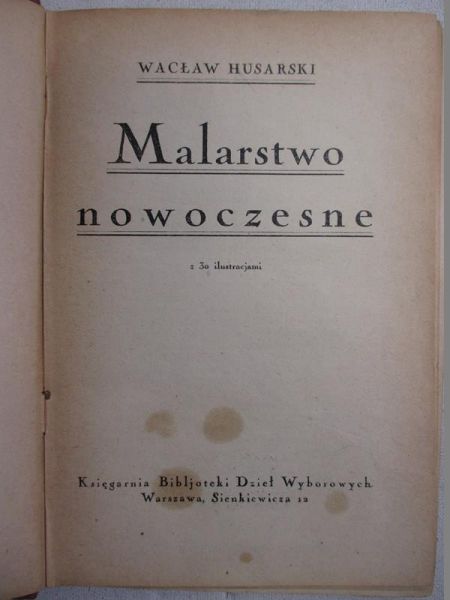Malarstwo nowoczesne, 1925 r.