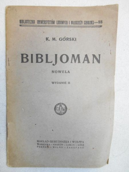 Bibljoman, 1925 r.