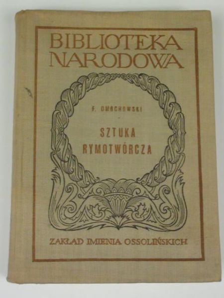 Dmochowski Franciszek - Sztuka rymotwórcza, BN