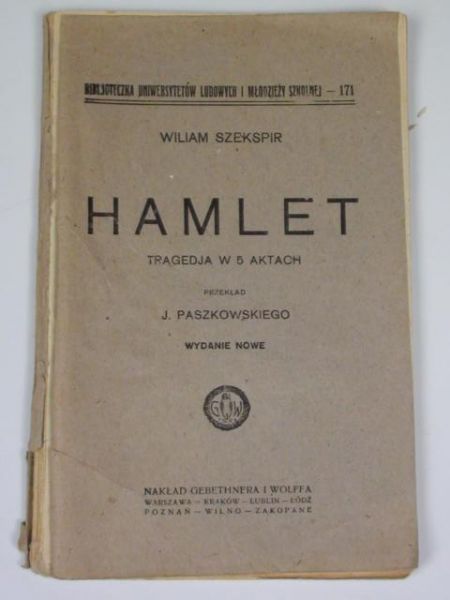 Hamlet. Tragedja w 5 aktach, 1925 r.