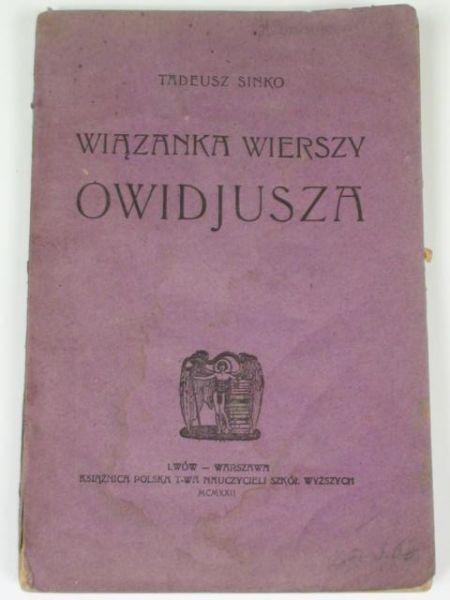 Wiązanka wierszy Owidiusza, 1926 r.