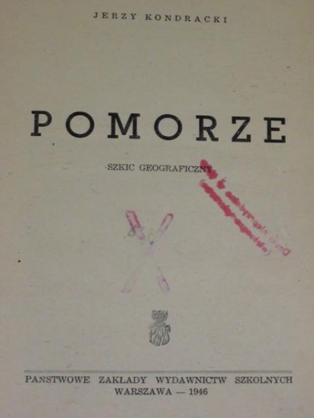 Pomorze. Szkic geograficzny, 1946