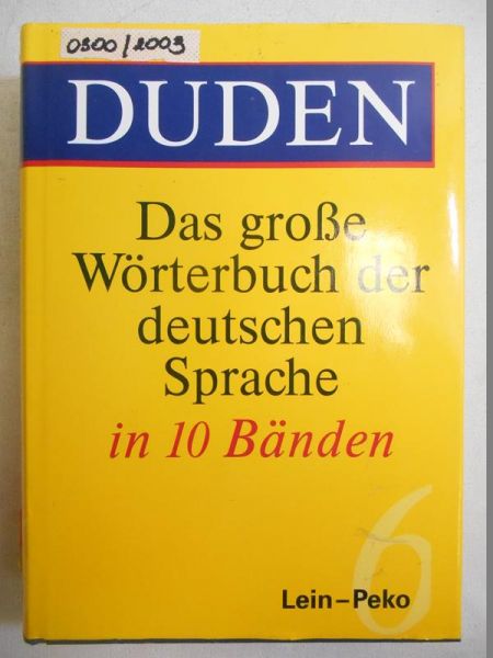 Duden. Das grosse Worterbuch der deutschen Sprache