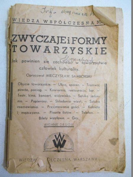 Zwyczaje i formy towarzyskie, 1948 r.