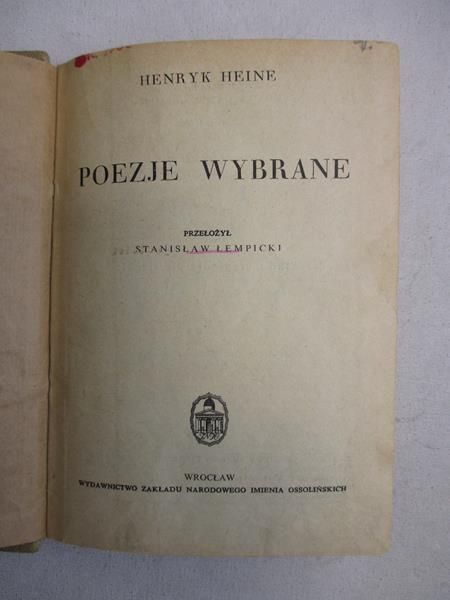 Poezje wybrane,  BN