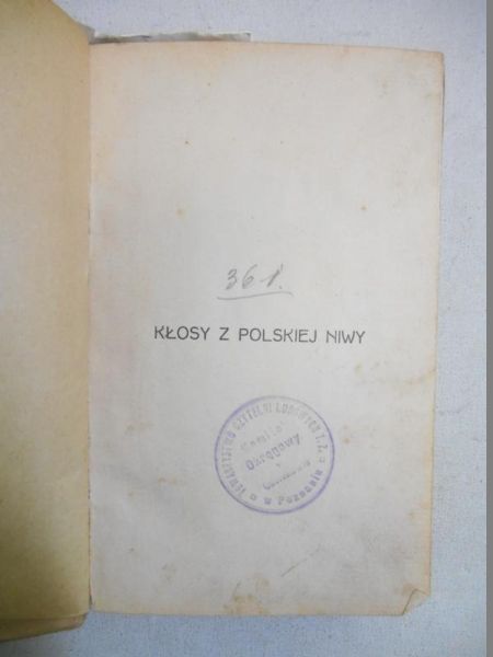 Kłosy z polskiej niwy, 1913 r.