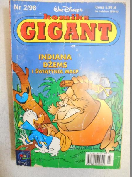 Komiks Gigant: Indiana Dżems i świątynia małp