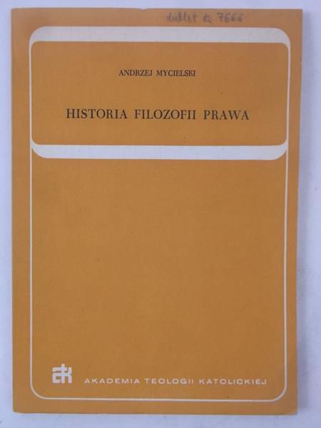 Historia filozofii prawa