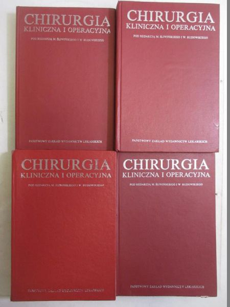 Chirurgia kliniczna i operacyjna, 4 książki