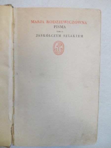 Jaskółczym szlakiem, 1935 r.