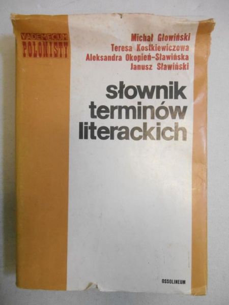 Głowiński Michał - Słownik terminów literackich