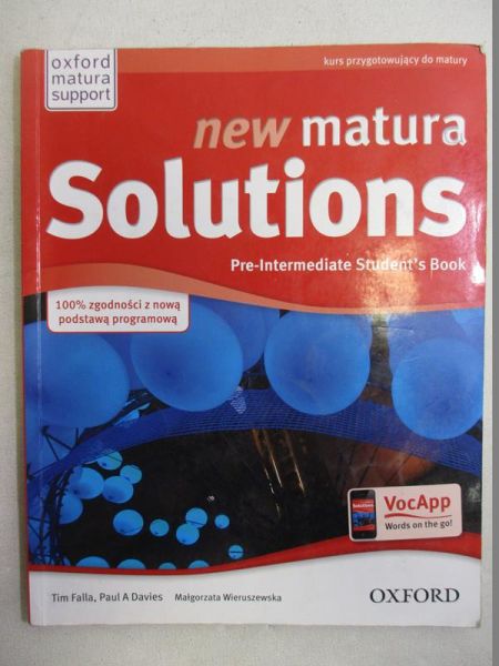 New Matura Solutions. Pre-Intermediate Student's Book