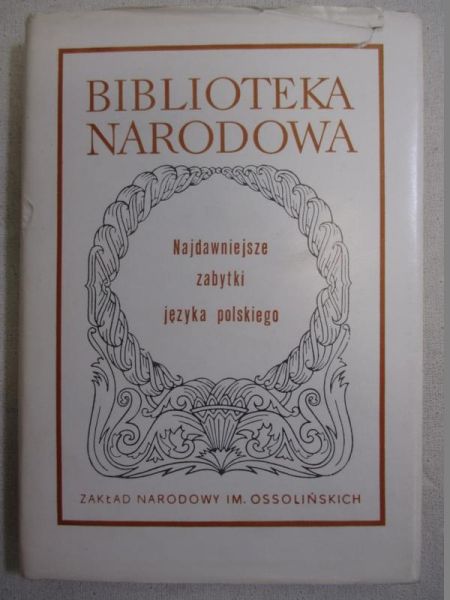 Najdawniejsze zabytki języka polskiego, BN