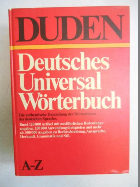 Duden. Deutsches Universal Worterbuch A-Z