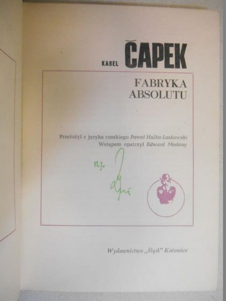 Capek Karel  - Fabryka absolutu