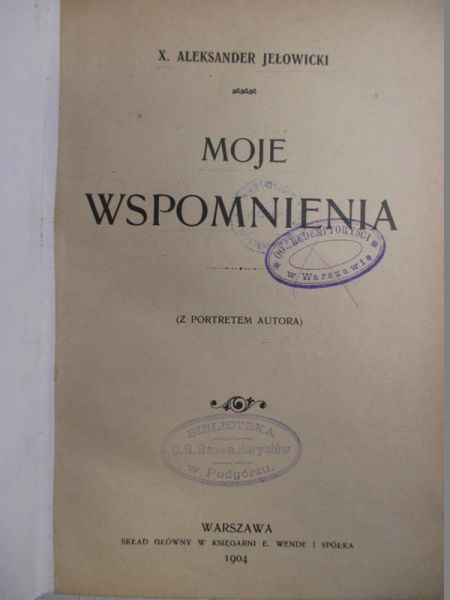 Moje wspomnienia