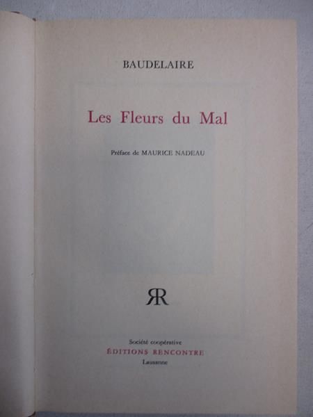 Baudelaire Charles - Les Fleurs du Mal
