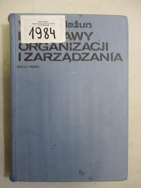 Podstawy organizacji i zarządzania