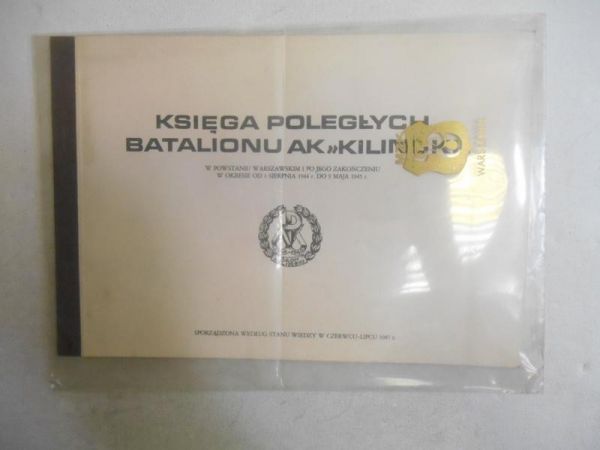 Księga poległych Batalionu AK "Kiliński"