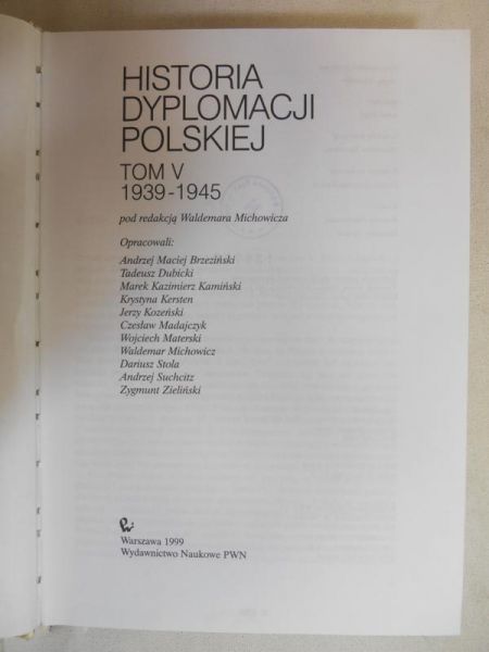 Michowicz Waldemar (red.) - Historia dyplomacji polskiej, t. 5