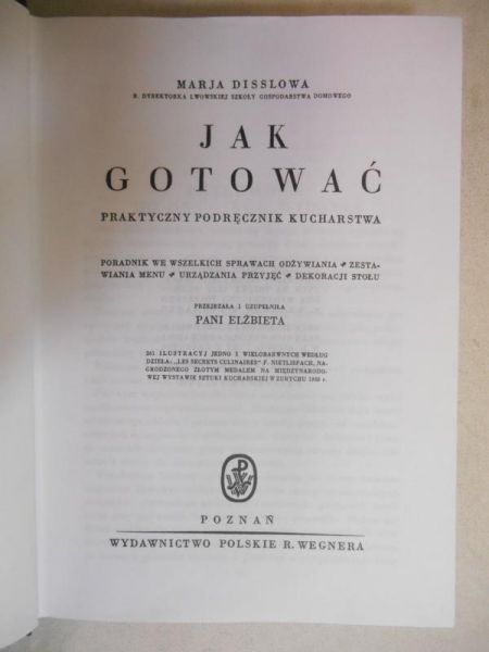 Jak gotować, reprint z 1938 r.