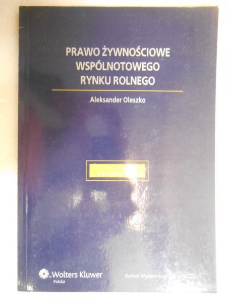 Prawo żywnościowe wspólnotowego rynku rolnego