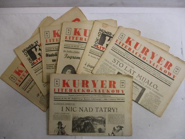 Dąbrowski Mieczysław ( red.) - Kuryer Literacko – Naukowy . 7 numerów
