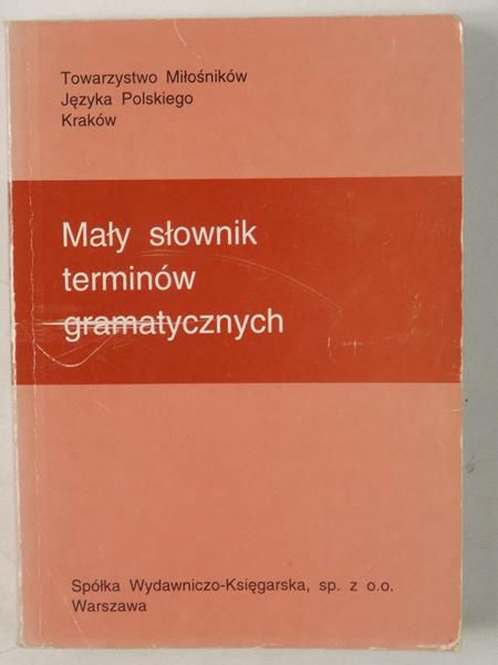 Mały słownik terminów gramatycznych